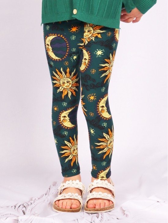 Kids Sun Print Stretchy Legging 